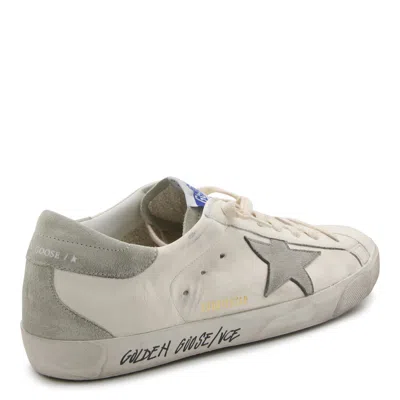 Golden Goose Super-star Nappa Upper Nabuk Star Suede Tongue Heel And Spur In White