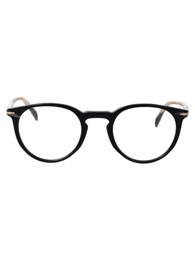 Eyewear By David Beckham Round-frame Glasses In Black