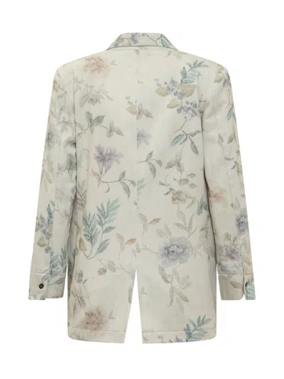 Forte Forte Floral Blazer Jacket In White