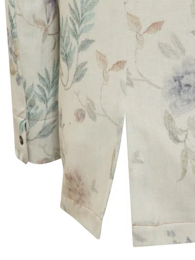 Forte Forte Floral Blazer Jacket In White