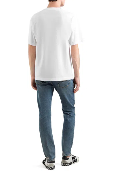 Dolce & Gabbana White Dg Logo T-shirt In White