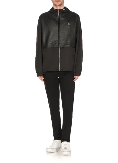 Philipp Plein Hooded Jacket In Black