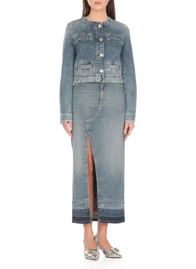 Pinko Denim Jacket In Blue