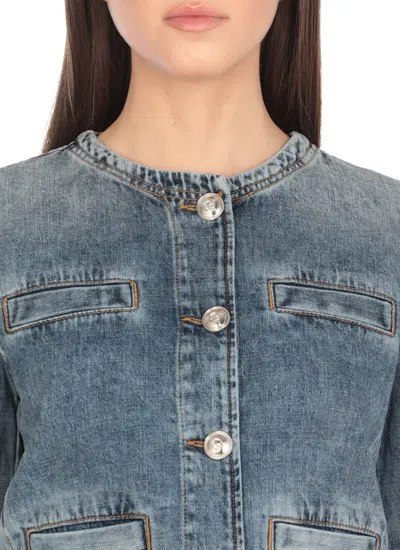 Pinko Denim Jacket In Blue