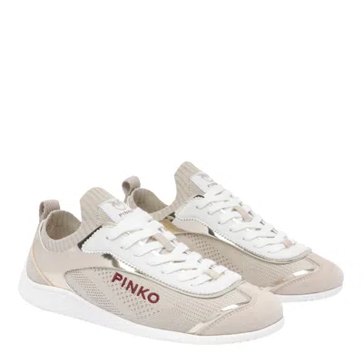 Pinko Reby Low-top Sneakers In Neutral