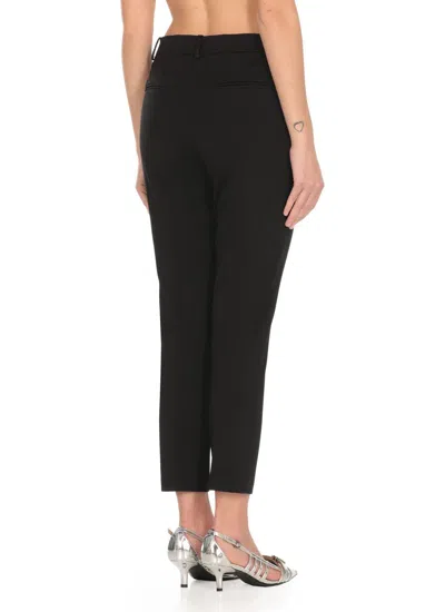 Pinko Side-pockets Straight Trousers In Black