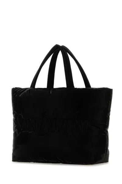 Saint Laurent Quilted Rectangular Shopping Bag With Soft Texture