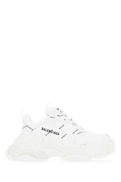 Balenciaga Triple S Sneakers In White