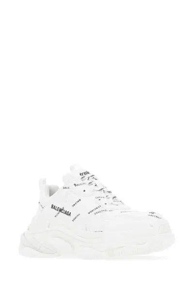 Balenciaga Triple S Sneakers In White