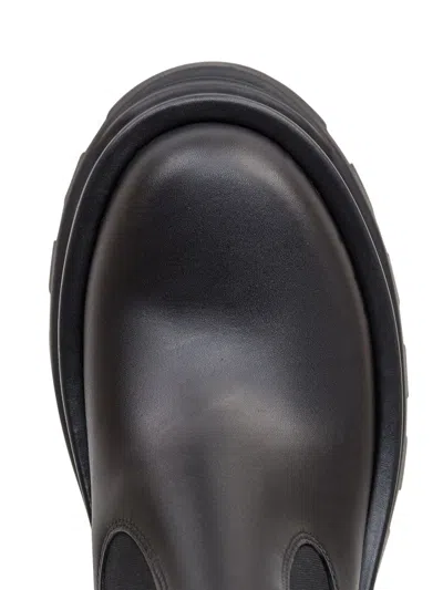 Jil Sander 30mm Leather Ankle Boots In Black