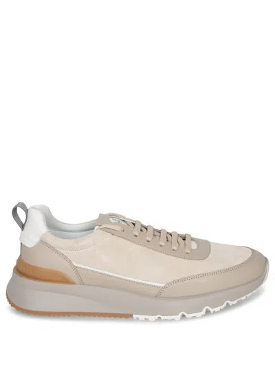 Brunello Cucinelli Beige Washed Suede Runners