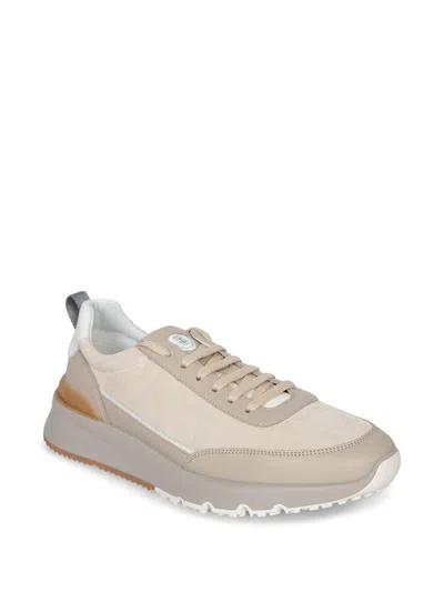 Brunello Cucinelli Beige Washed Suede Runners