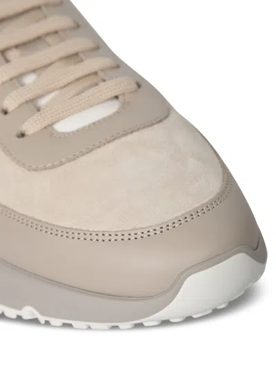 Brunello Cucinelli Beige Washed Suede Runners