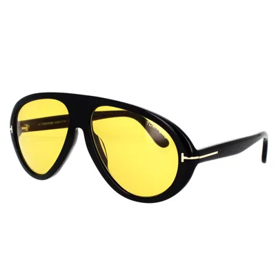 Tom Ford Eyewear Pilot Framed Sunglasses In Yellow
