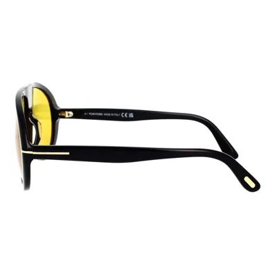 Tom Ford Eyewear Pilot Framed Sunglasses In Yellow