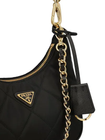 Prada Re-nylon Mini Bag With Embroidery