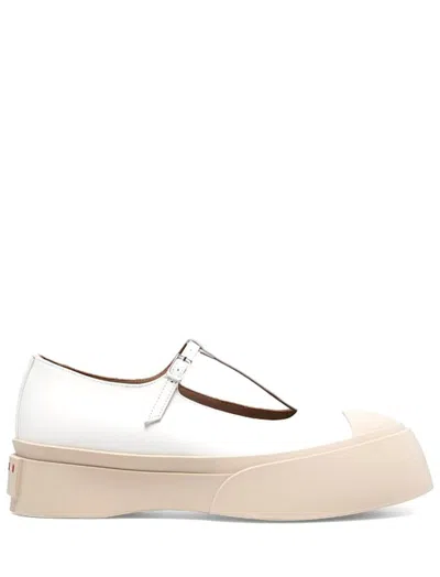 Marni Pablo Mary Jane Sneakers In Neutral
