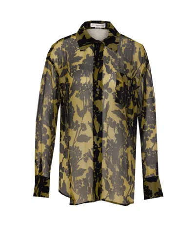 Victoria Beckham Floral Pattern Pyjama Shirt With Chest Pocket