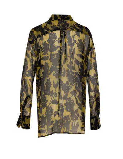 Victoria Beckham Floral Pattern Pyjama Shirt With Chest Pocket