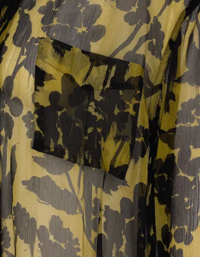 Victoria Beckham Floral Pattern Pyjama Shirt With Chest Pocket