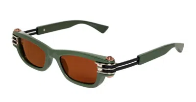 Bottega Veneta Bolt Square Sunglasses In Brown