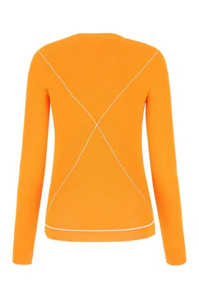 Bottega Veneta Orange Viscose Blend Sweater In Orange