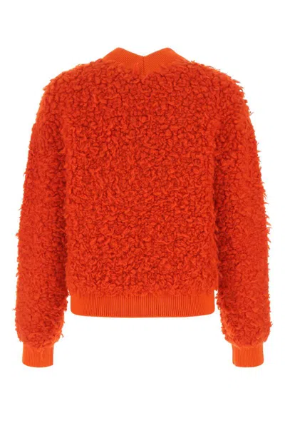 Bottega Veneta Women Red Boucle Sweater In Red