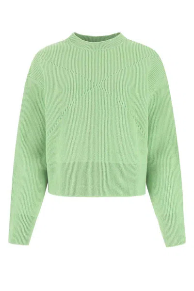 Bottega Veneta Women Pastel Green Stretch Cashmere Blend Sweater