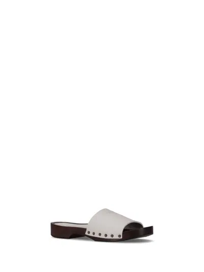 La Rose Zoccoli Pelle In Black