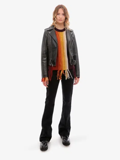 Golden Goose Destiny Slim Leather Jacket