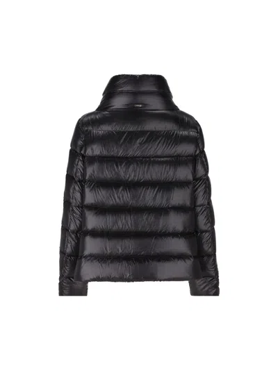 Herno Light Padded Jacket With High Neck In Black