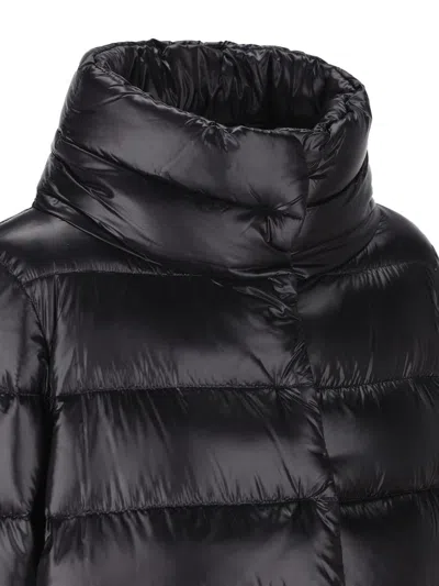 Herno Light Padded Jacket With High Neck In Black
