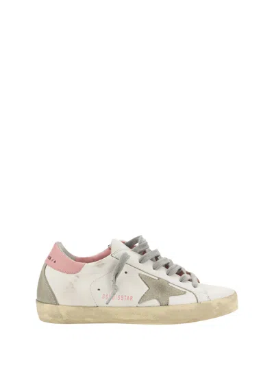 Golden Goose Deluxe Brand Women Multicolor Leather Super Star Classic Sneakers In White