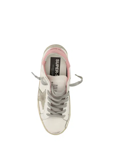 Golden Goose Deluxe Brand Women Multicolor Leather Super Star Classic Sneakers In White