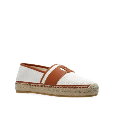 Gucci Beige Cotton And Linen Espadrilles For Men In White