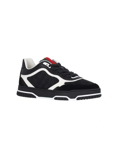 Gucci Re-web Sneakers In Black
