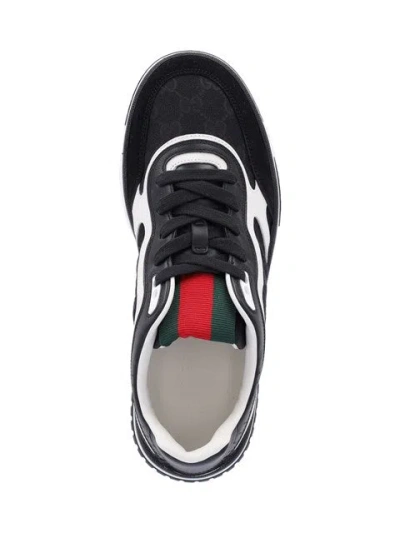 Gucci Re-web Sneakers In Black