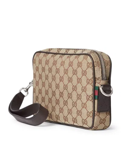Gucci Gg Canvas Small Crossbody Bag In Neutral