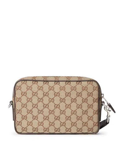 Gucci Gg Canvas Small Crossbody Bag In Neutral