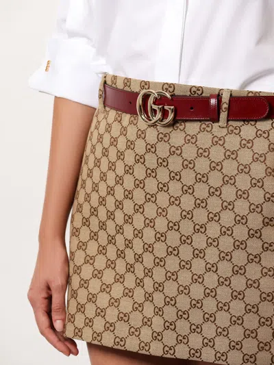 Gucci Gg Marmont Thin Leather Belt