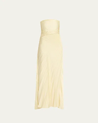 A.l.c Bianca Pleated Strapless Gown