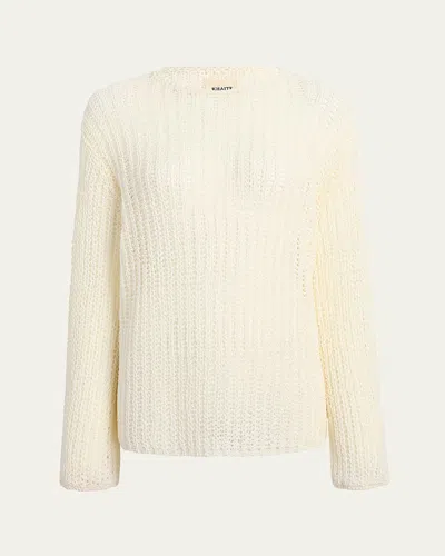 Khaite Elowen Cotton Open-knit Sweater