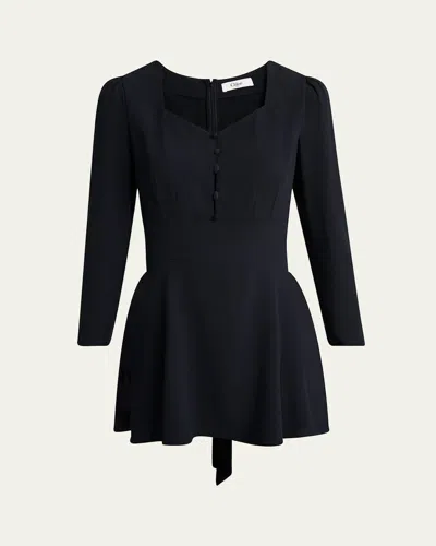 Chloé Button-front Long-sleeve Mini Dress