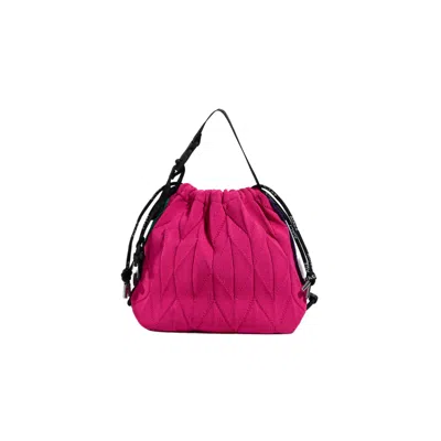 Atacz Women's Pink / Purple Twist Bag - Fuchsia & Turquoise