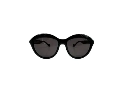 Galfer Eyewear Women's Black / Pink / Purple Livia Sunglasses Elegant Minimalistic Oval Frame