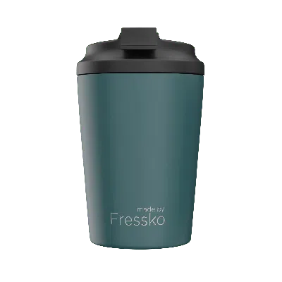Fressko Green , Camino Reusable Coffee Cup, Stainless Steel, Emerald