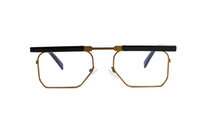 Galfer Eyewear Women's Black / Brown Miaja Eyeglasses Minimalistic Retro Square Frame