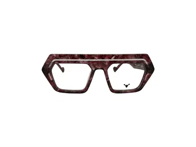 Galfer Eyewear Women's Black / Brown / Pink Apicivs Eyeglasses Minimalistic Double Bridge Designer Frame