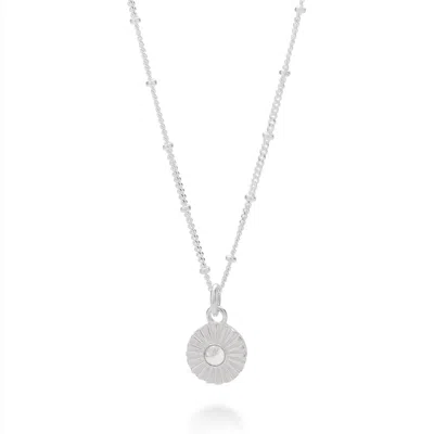 Nellou Jewellery Women's Neutrals Crystal Radiance Birthstone Necklace - April