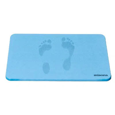 Misona Diatomite Stone Bath Mat - Blue
